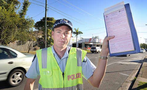 Constable Michael Hamilton from Hervey Bay police station; police will be able to issue infringement notices for public nuisance offences. Constable Michael Hamilton from Hervey Bay police station; police will be able to issue infringement notices for public nuisance offences.